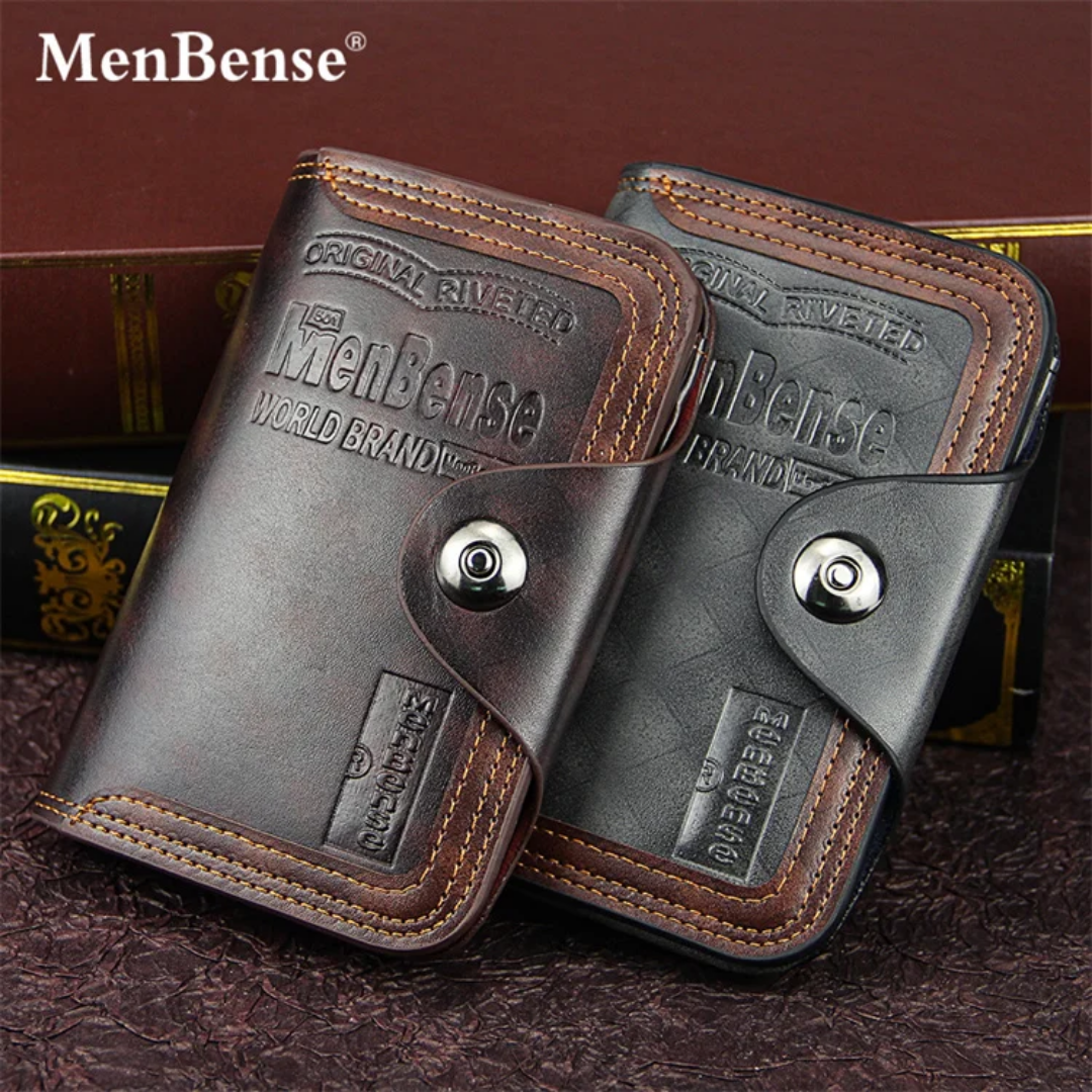 Portefeuille MenBense en cuir véritable