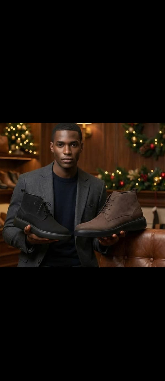 bottines Chukka en cuir nubuck