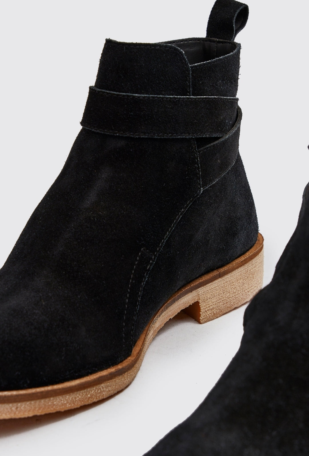 Bottes Chelsea en cuir velour