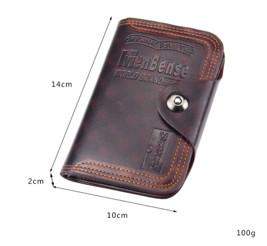 Portefeuille MenBense en cuir véritable