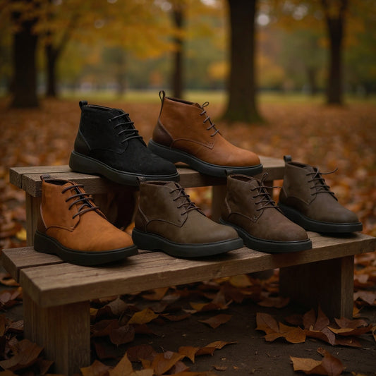 bottines Chukka en cuir nubuck