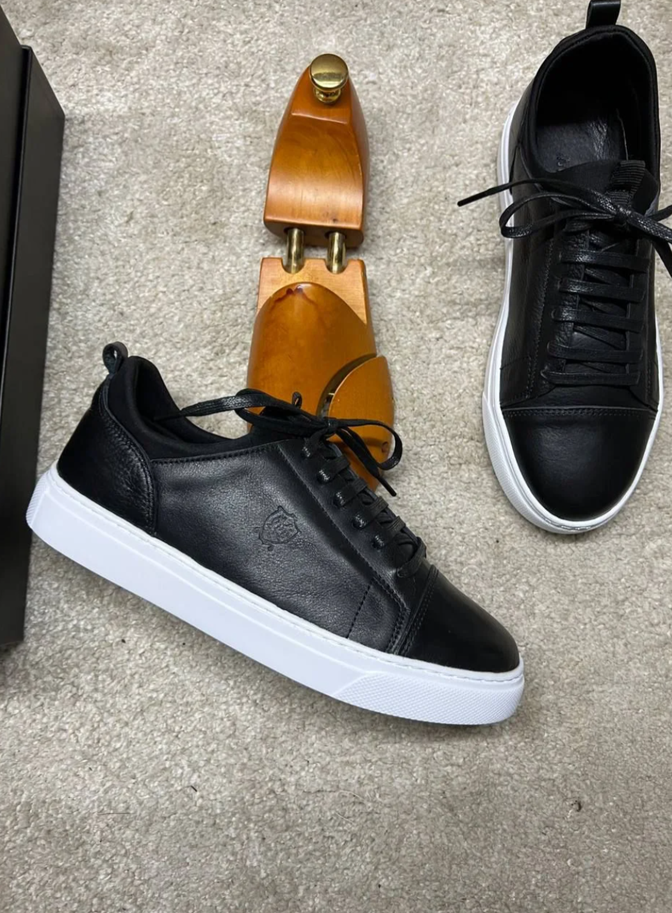 Chaussure oxford pour homme en cuir véritable