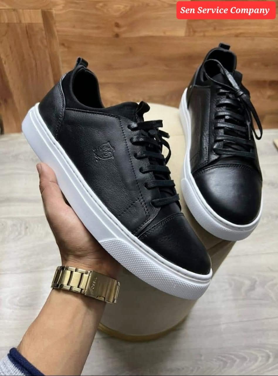 Chaussure oxford pour homme en cuir véritable