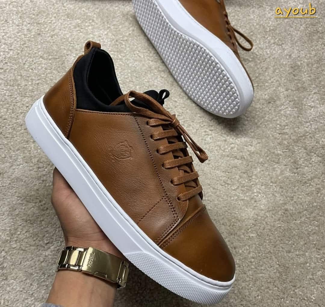 Chaussure oxford pour homme en cuir véritable