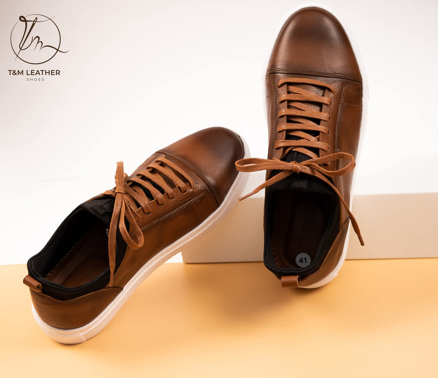 Chaussure oxford pour homme en cuir véritable