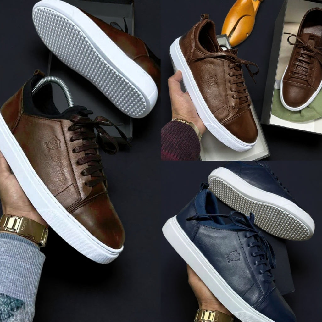 Chaussure oxford pour homme en cuir véritable