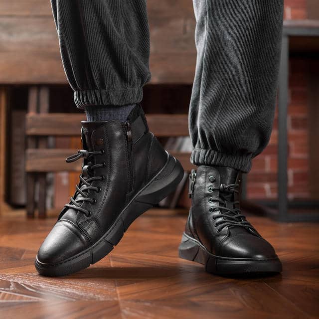 Bottes Martin en cuir véritable