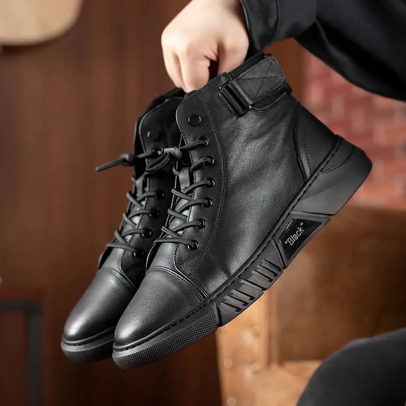 Bottes Martin en cuir véritable
