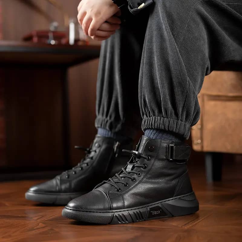 Bottes Martin en cuir véritable