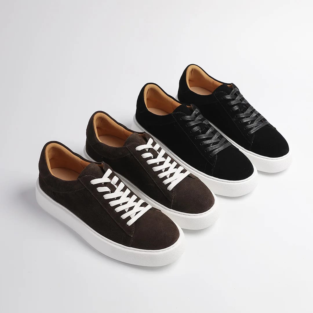 Baskets en cuir suédé pour homme