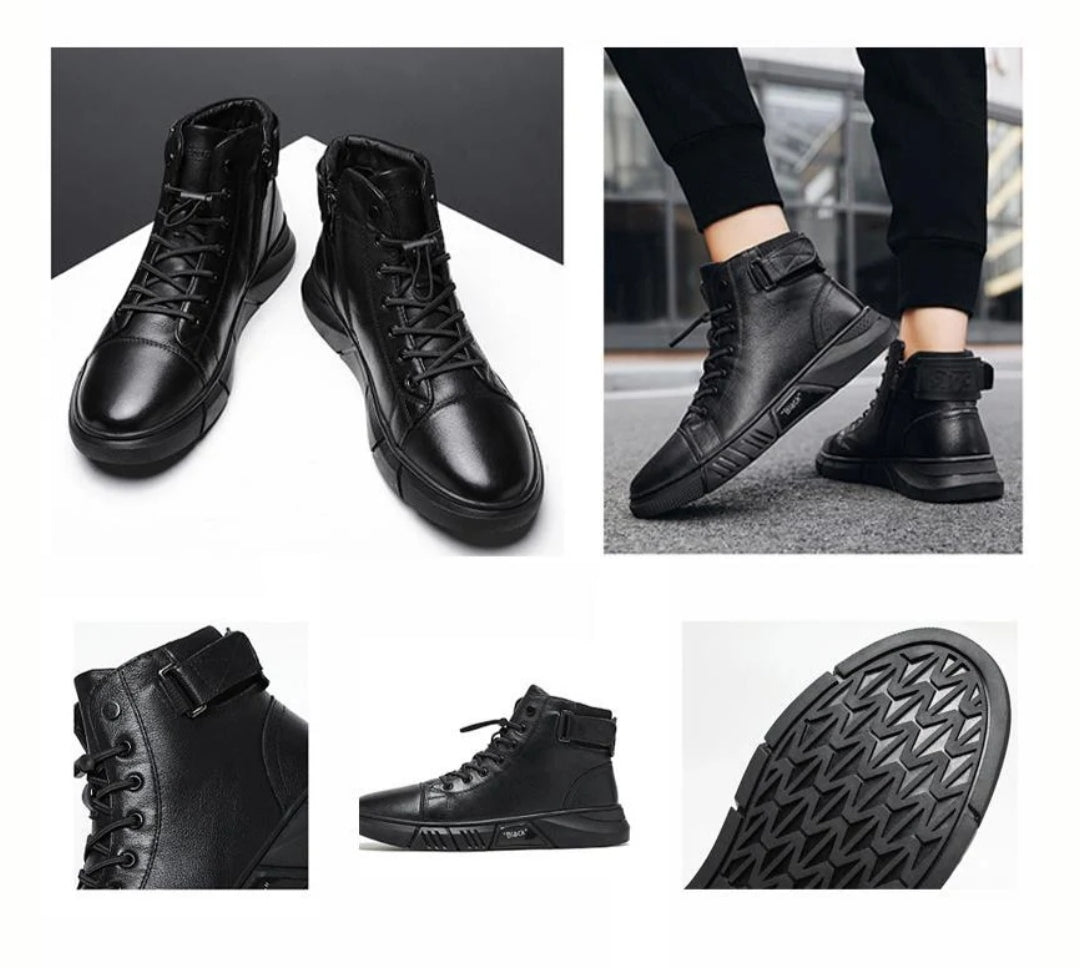 Bottes Martin en cuir véritable