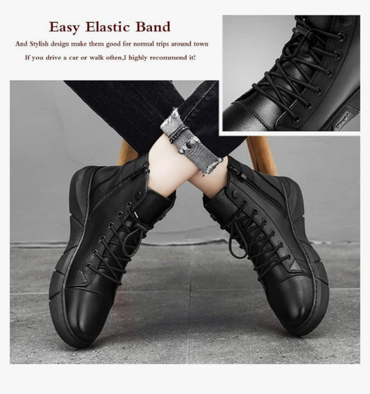 Bottes Martin en cuir véritable