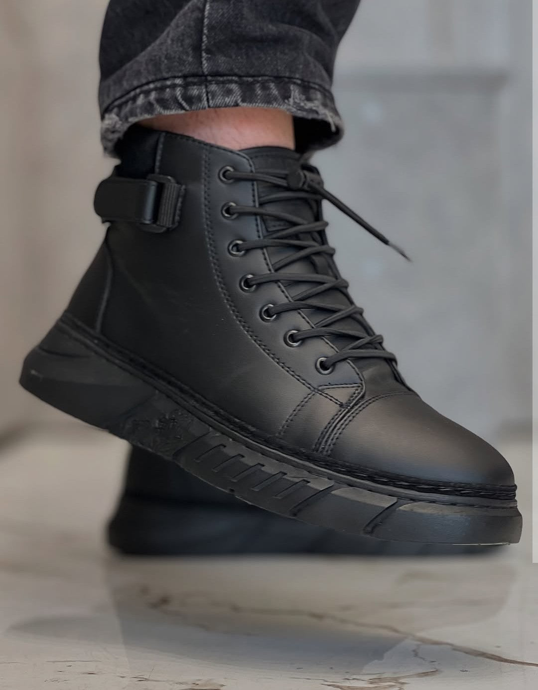 Bottes Martin en cuir véritable