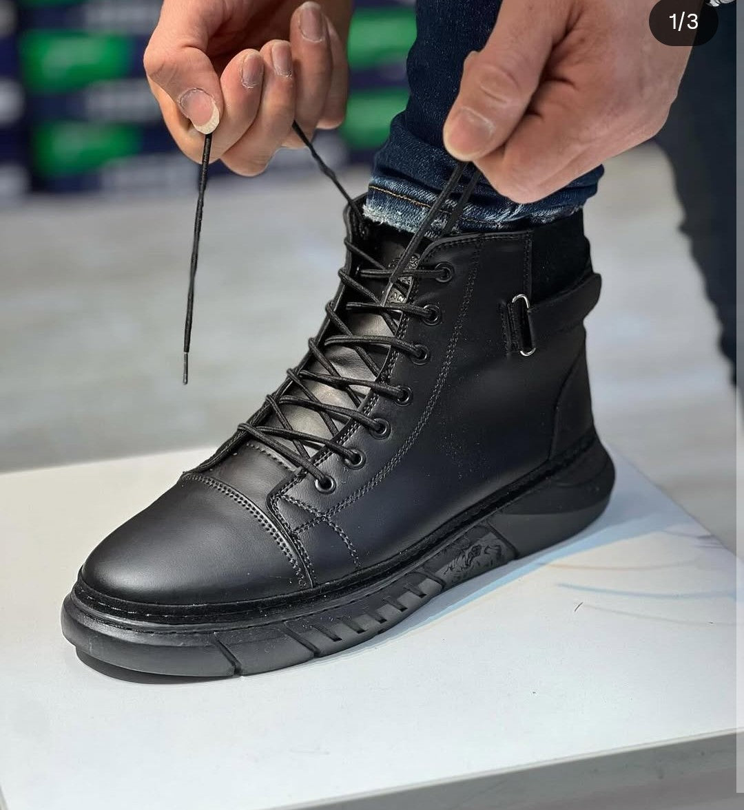 Bottes Martin en cuir véritable